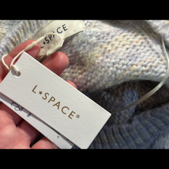 L*Space Ojai Pullover Sweater Cable Chunky Knit Cropped Multicolor Size S - NWT - Picture 13 of 16